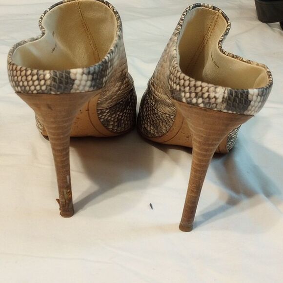 Snake Print Dolce Vita Stiletto Heels - Picture 4 of 9